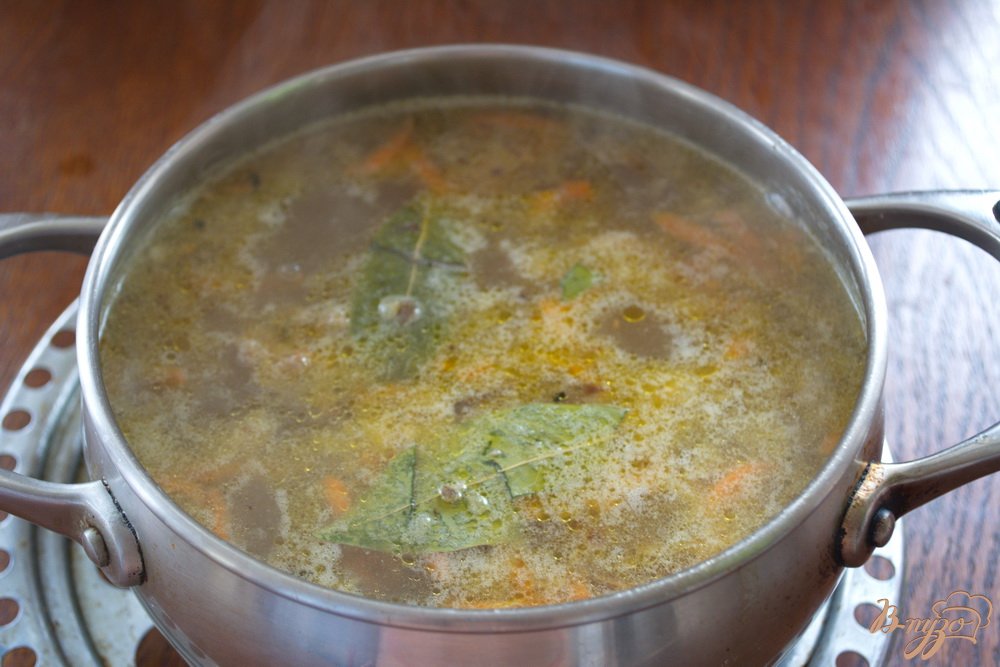 Рисовый суп с капустой и фаршем
